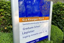 Sign outside för building Gamla kirugen. Photo.