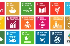 UN's Global Goals. Illustration.