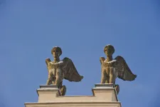 The sfinxes at the university buildning in Lund.