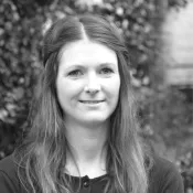 Black and white photo of Natalie Nyman. 