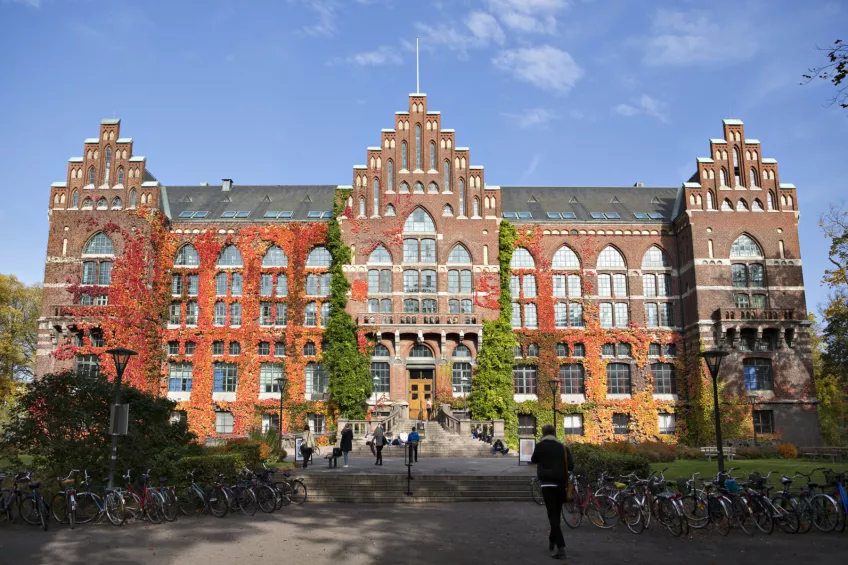 The Lund University main library building. Photo.