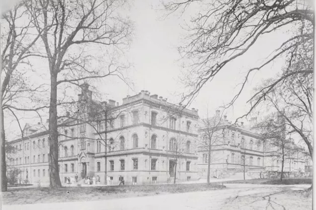 Historiskt foto av Gamla lungkliniken. 