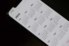 Calendar on a smartphone. Photo