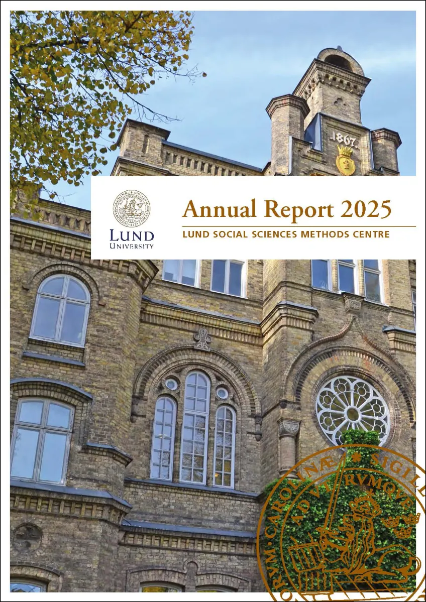 Framsidan på Annual Report 2025 - Lund Social Sciences Methods Centre