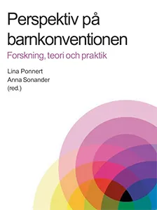 Omslag till publikationen "Perspektiv på Barnkonventionen: Forskning, teori och praktik". Illustration.